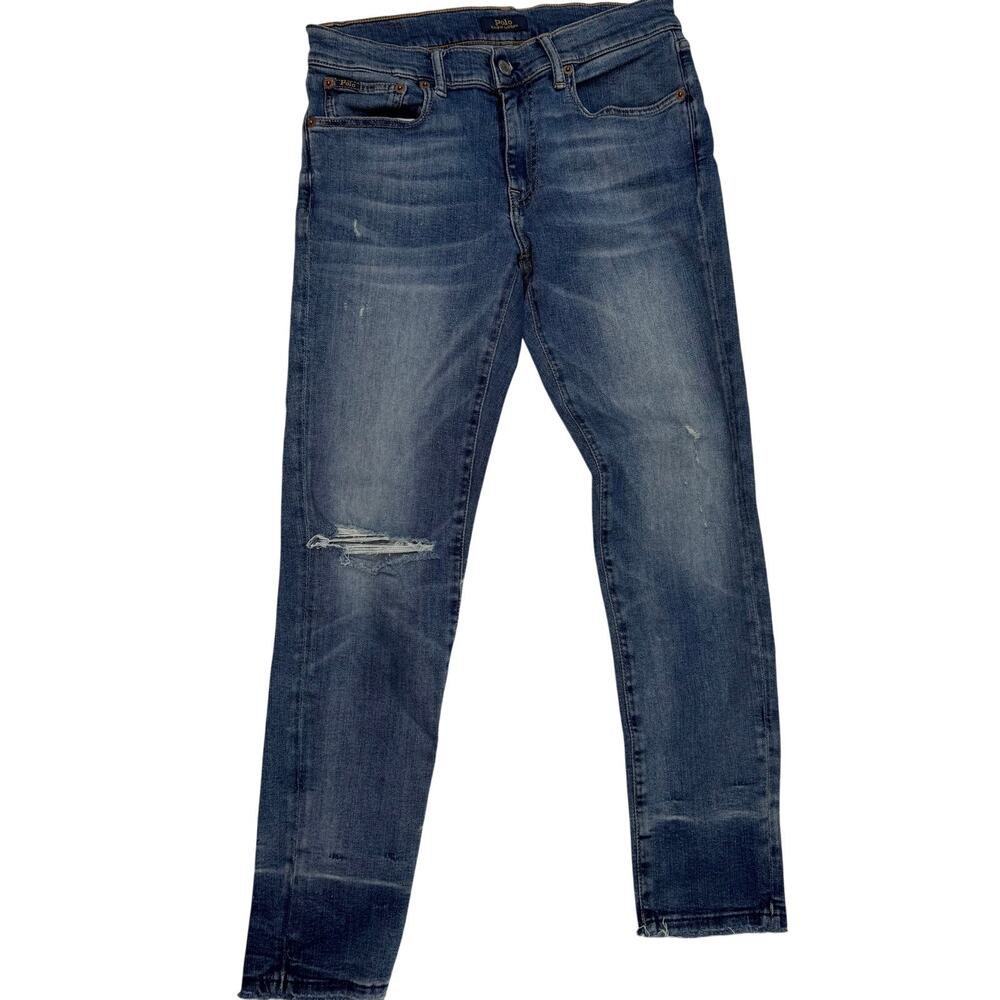 Polo Ralph Lauren Women's The Tompkins Skinny Jeans Size 28 Blue